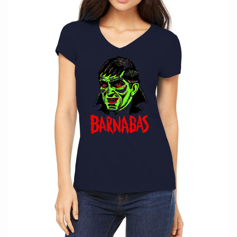 Barnabas Collins       Vintage Horror Aesthetic Women's V-Neck T-Shirt by hurnammoanej | Artistshot