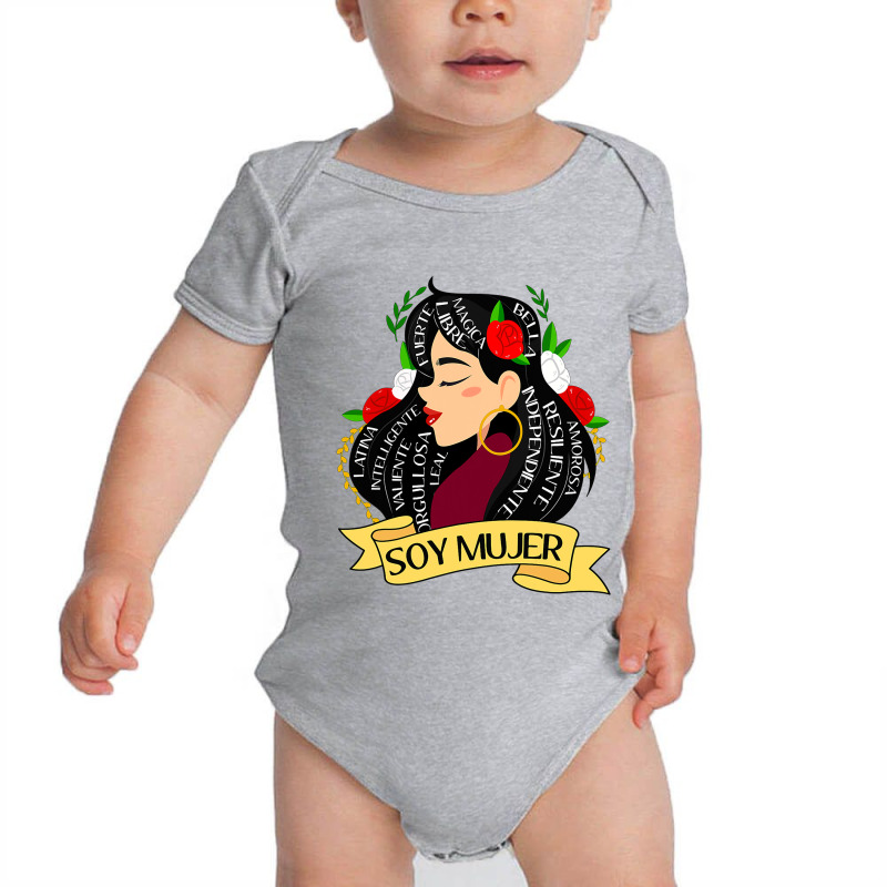 Soy Mujer Latina Fuerte Independiente Chingona Mujer Latina Baby Bodysuit by JamesArtists | Artistshot