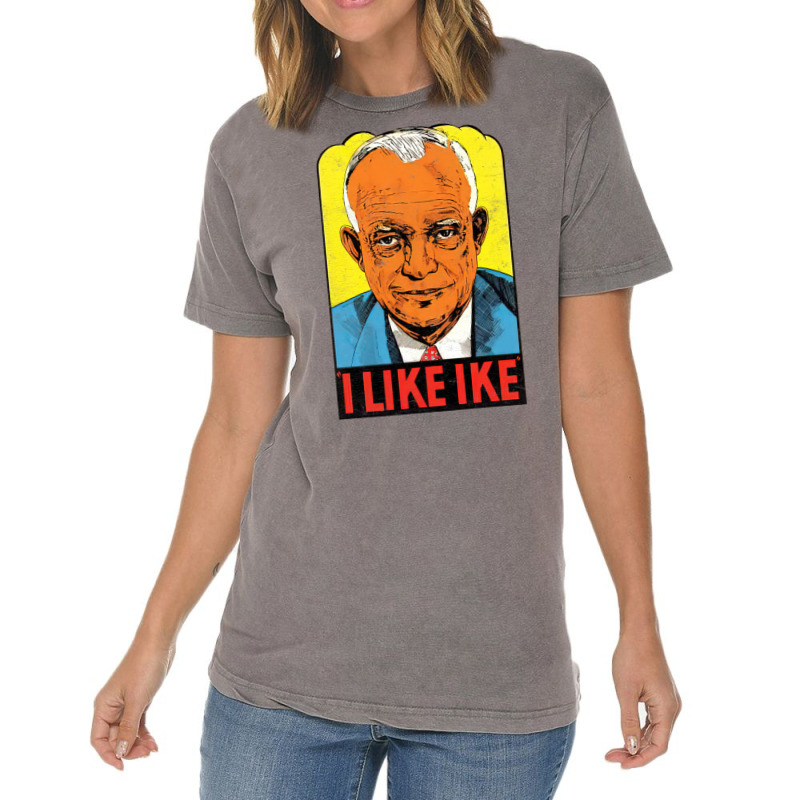 I Like Ike   Vintage Style Eisenhower Graphic Vintage T-shirt | Artistshot