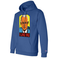 I Like Ike   Vintage Style Eisenhower Graphic Champion Hoodie | Artistshot