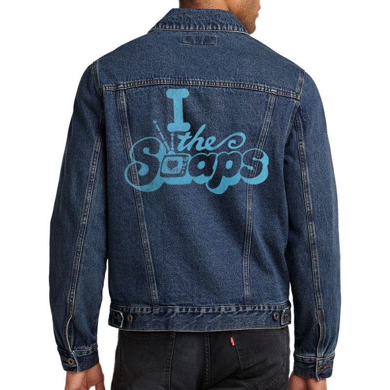 I Love The Soaps   80s Retro Aesthetic Men Denim Jacket | Artistshot