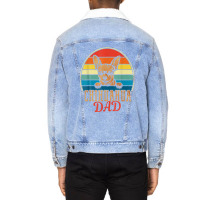 Retro Vintage Chihuahua Dad Daddy Unisex Sherpa-lined Denim Jacket | Artistshot