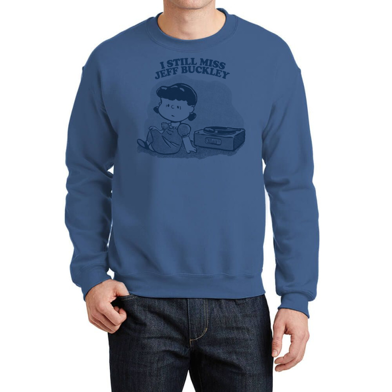 I Still Miss Jeff Buckley  ••••• Vinyl Collector Fan Design Crewneck Sweatshirt | Artistshot