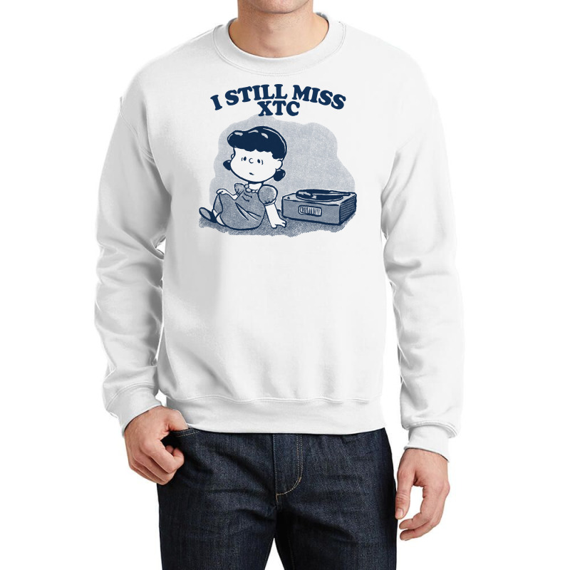 I Still Miss Xtc  ••••• Vinyl Collector Fan Design Crewneck Sweatshirt | Artistshot