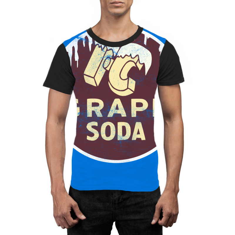 Ic Grape Soda       Vintage Faded Style Aesthetic Design Graphic T-shirt | Artistshot