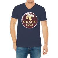 Ic Grape Soda       Vintage Faded Style Aesthetic Design V-neck Tee | Artistshot