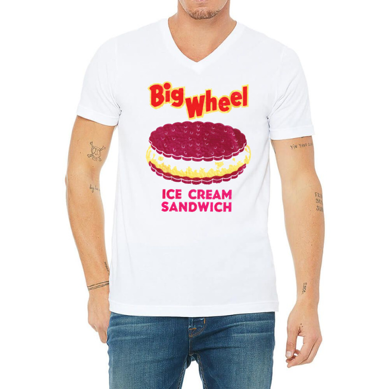 Big Wheel Ice Cream Sandwich V-neck Tee | Artistshot