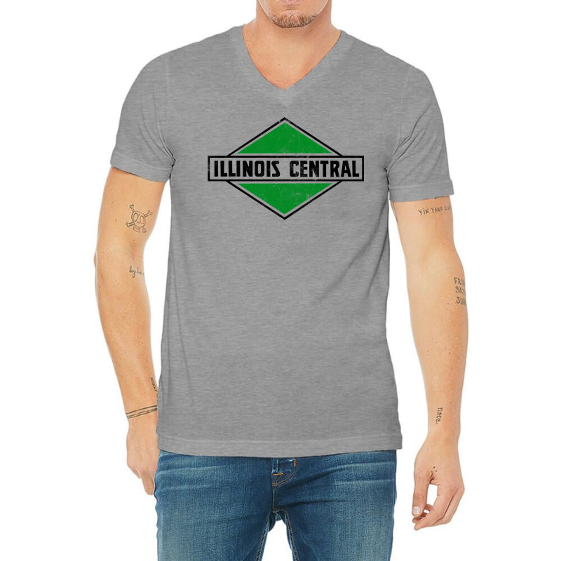 Illinois Central Railroad V-neck Tee | Artistshot