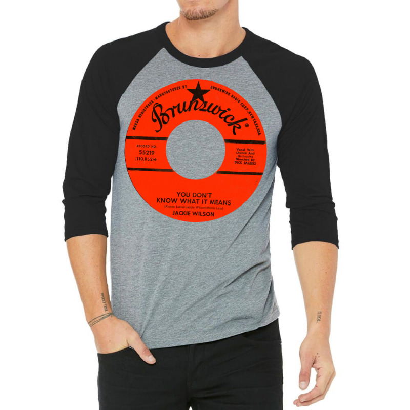 Jackie Wilson Vinyl Fan Artwork 3/4 Sleeve Shirt | Artistshot