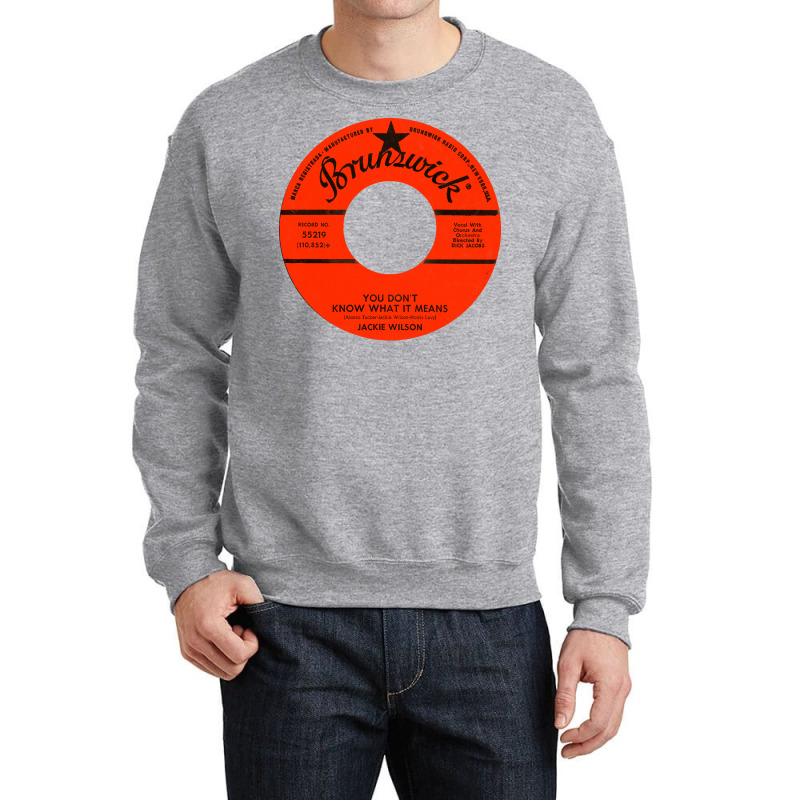 Jackie Wilson Vinyl Fan Artwork Crewneck Sweatshirt | Artistshot