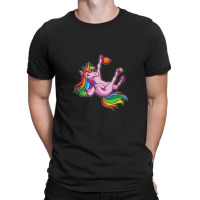 Funny Unicorn Rock Climbing Bouldering Rainbow T-shirt | Artistshot