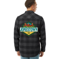 Jonestown   Addams Family Travel Badge Flannel Shirt | Artistshot