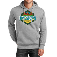 Jonestown   Addams Family Travel Badge Unisex Hoodie | Artistshot