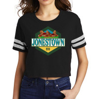 Jonestown   Addams Family Travel Badge Scorecard Crop Tee | Artistshot