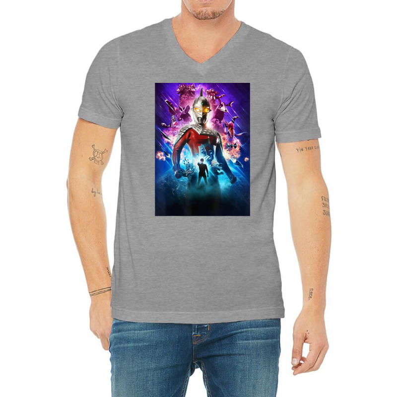 Ultraseven Ultraman Series Poster Visual Design A T Shirt V-neck Tee | Artistshot