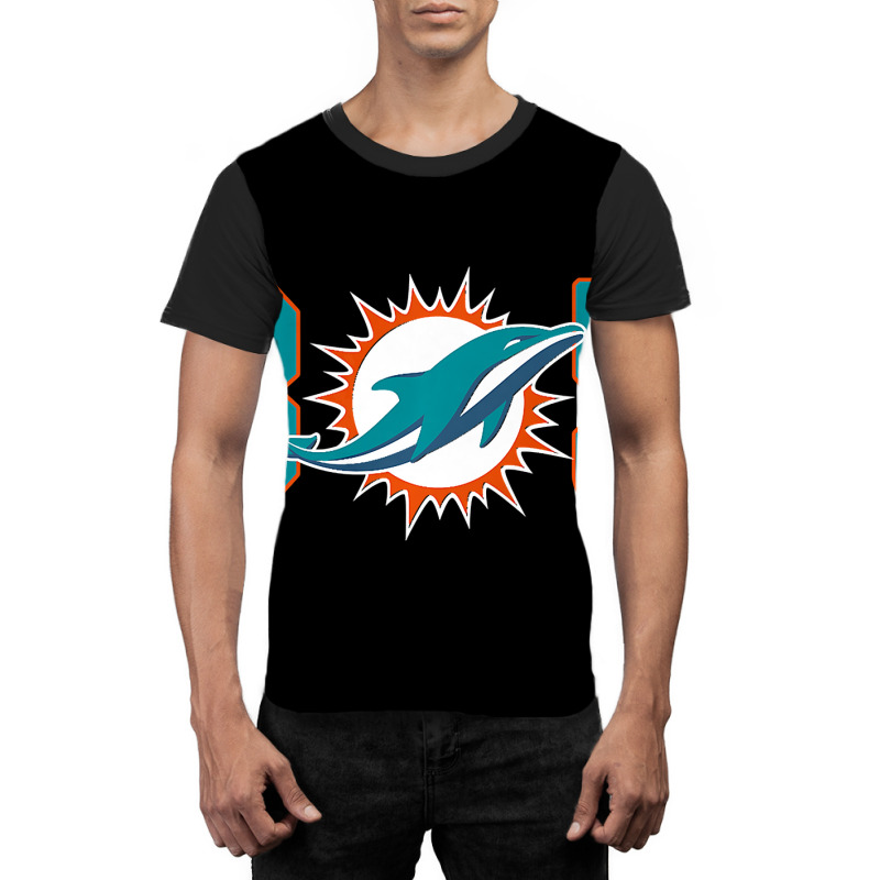 305 Modern Miami Football, Cool Dolphin, Tailgate Party Fan Premium Graphic T-shirt | Artistshot