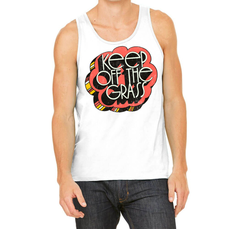 Keep Off The Grass   70s Stoner Design Tank Top | Artistshot