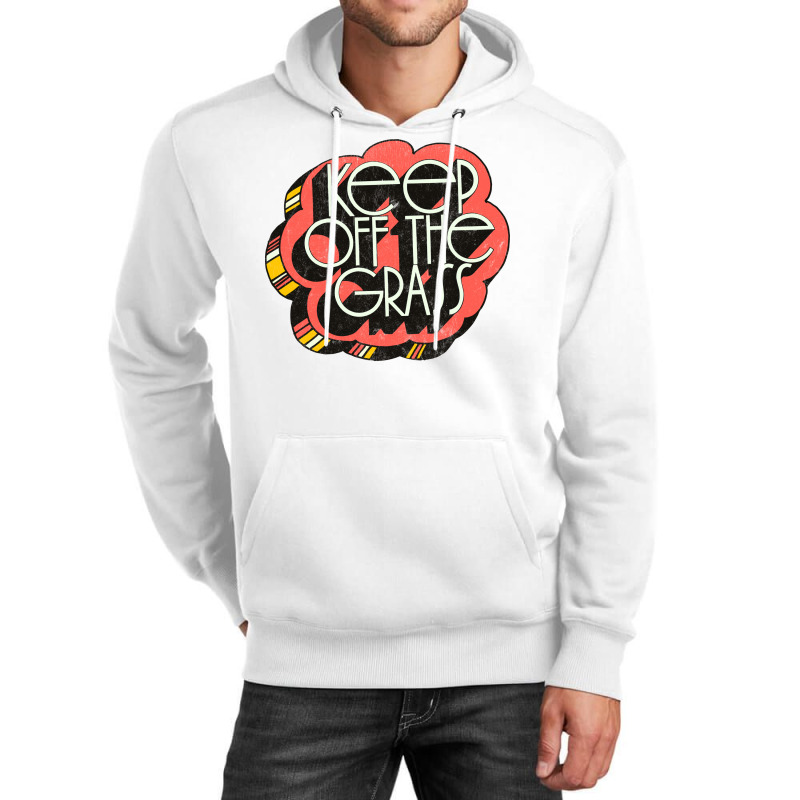 Keep Off The Grass   70s Stoner Design Unisex Hoodie | Artistshot