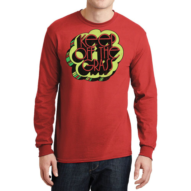 Keep Off The Grass 70s Retro Design Long Sleeve Shirts | Artistshot