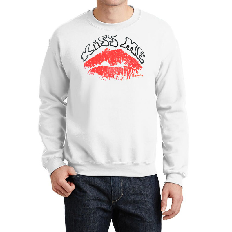 Kiss Me     Vintage 80s Aesthetic (1) Crewneck Sweatshirt | Artistshot