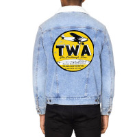 Twa The Lindbergh Line Unisex Sherpa-lined Denim Jacket | Artistshot