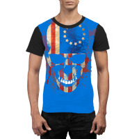 Usa Old Glory Skull Graphic T-shirt | Artistshot