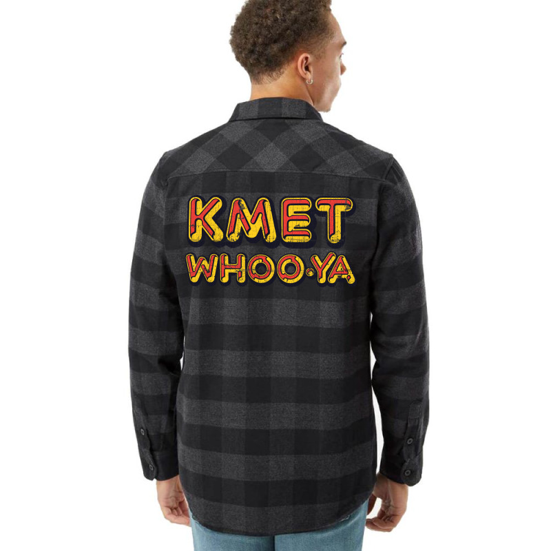 Kmet Whoo Ya Los Angeles   Distressed Design Version Flannel Shirt | Artistshot