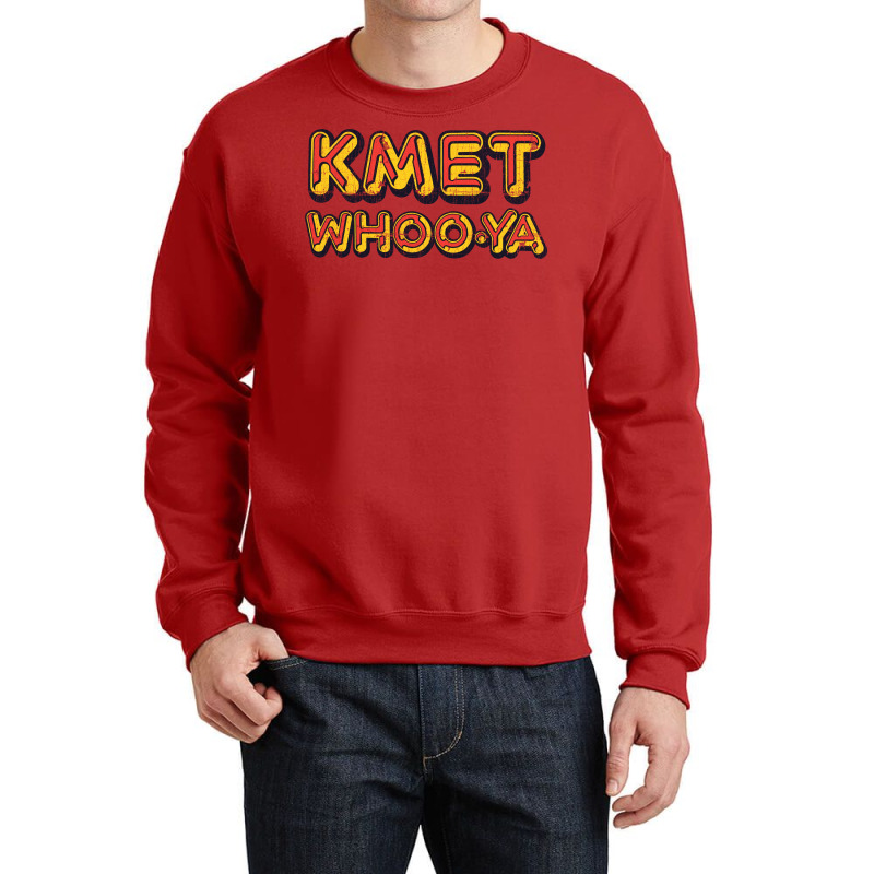 Kmet Whoo Ya Los Angeles   Distressed Design Version Crewneck Sweatshirt | Artistshot