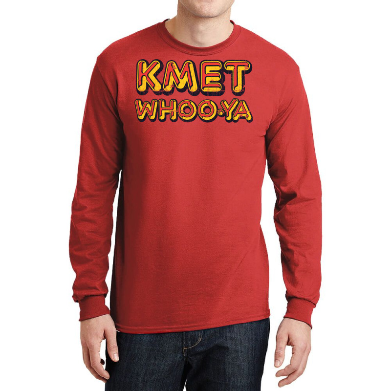 Kmet Whoo Ya Los Angeles   Distressed Design Version Long Sleeve Shirts | Artistshot