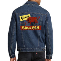 Kover's Bullpen         Retro Mid Century Aesthetic Men Denim Jacket | Artistshot