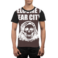 Welcome To Fear City, Distressed Graphic T-shirt | Artistshot