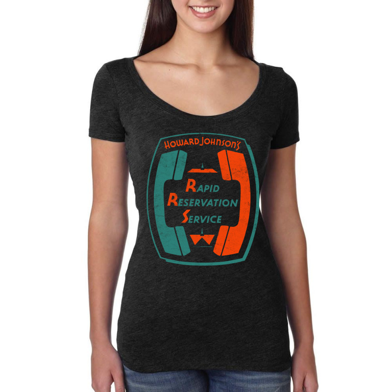 Hojo Rapid Reservation   Vintage Design Women's Triblend Scoop T-shirt by assawmondayb | Artistshot