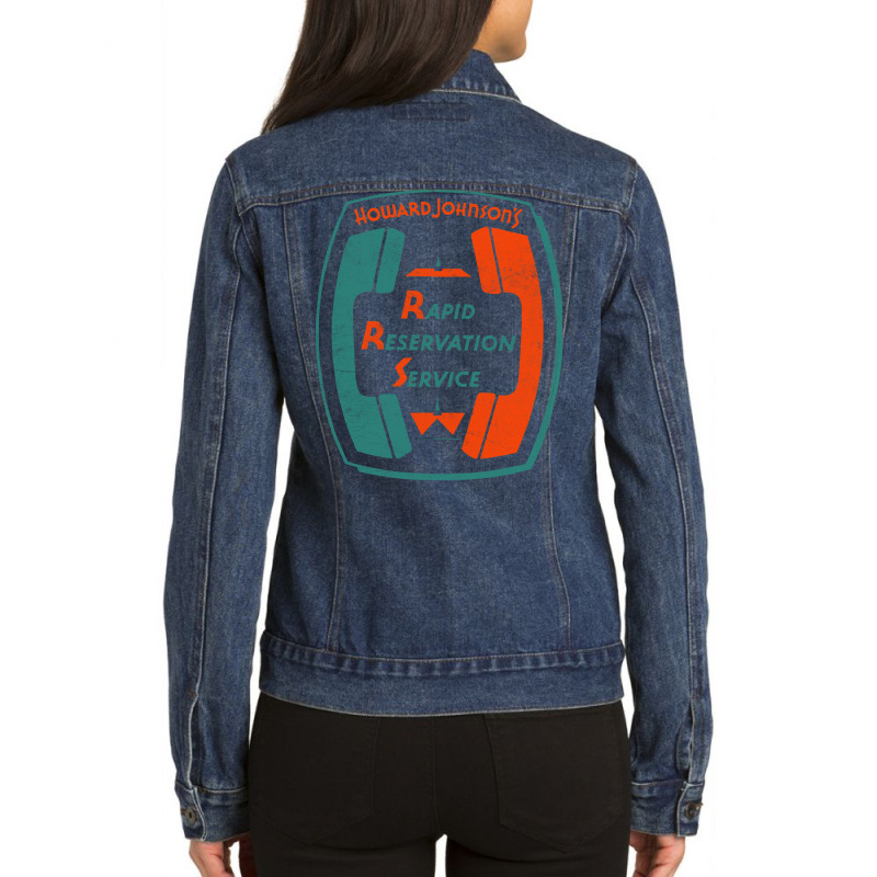 Hojo Rapid Reservation   Vintage Design Ladies Denim Jacket by assawmondayb | Artistshot