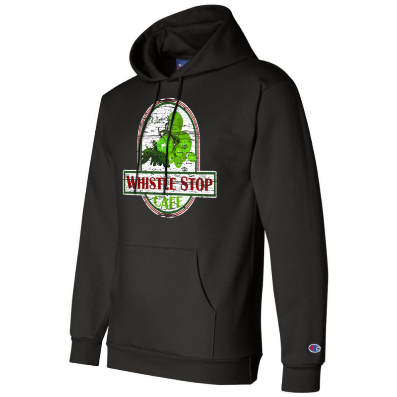 Whistle Stop Cafe, Wood Pattern Distressed Champion Hoodie | Artistshot