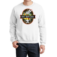 White Rabbit Saloon, Weathered Board Distressed Crewneck Sweatshirt | Artistshot