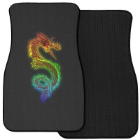 Gold Chinese Dragon With Black 1 Front Car Mat | Artistshot