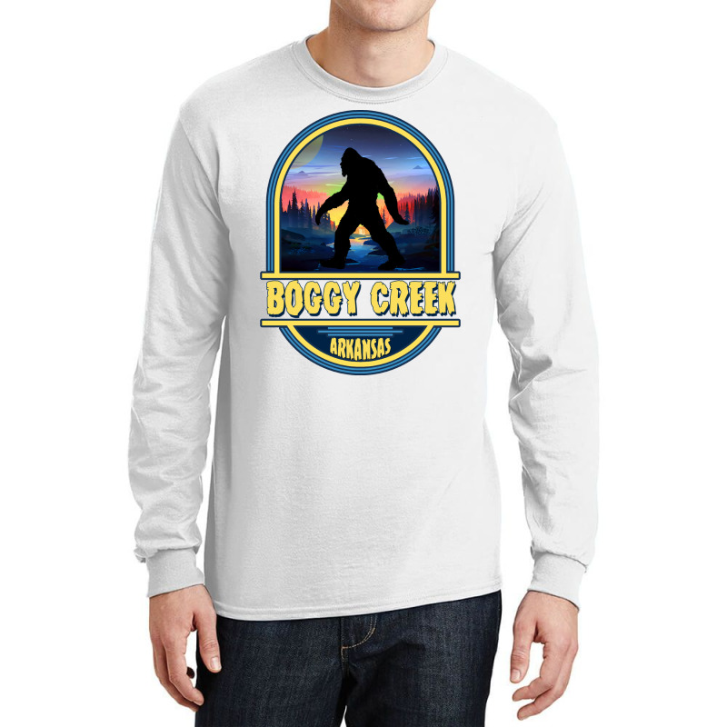 Boggy Creek, Arkansas Travel Badge Long Sleeve Shirts by nustadtulif | Artistshot