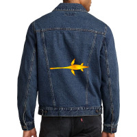 Golden Plesiosaur   Golden Loch Ness Monster 1 Men Denim Jacket | Artistshot