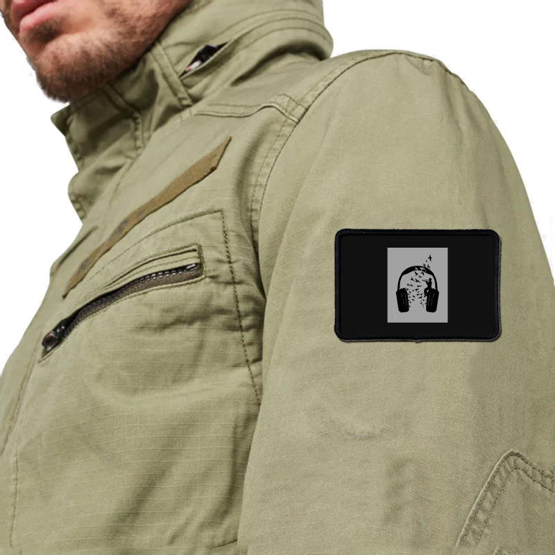 Headphone  Trumpet 1 Rectangle Patch | Artistshot