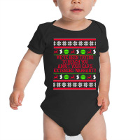 Ugly Christmas Sweater Car's Extended Warranty Meme Graphic Long Sleev Baby Bodysuit | Artistshot