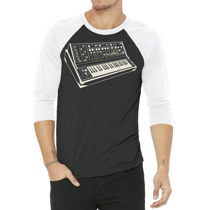 Modular Synthesizer Analog Techno Retro Electronic Music T Shirt 3/4 Sleeve Shirt | Artistshot