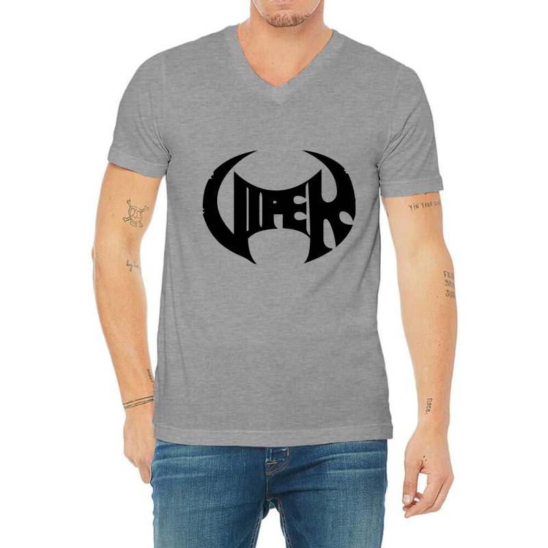 Suitable-viper-projeto-sp-metal-worn V-Neck Tee by jolera | Artistshot