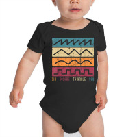 Modular Synthesizer Keyboard Techno Vintage Analog Waveform T Shirt Baby Bodysuit | Artistshot