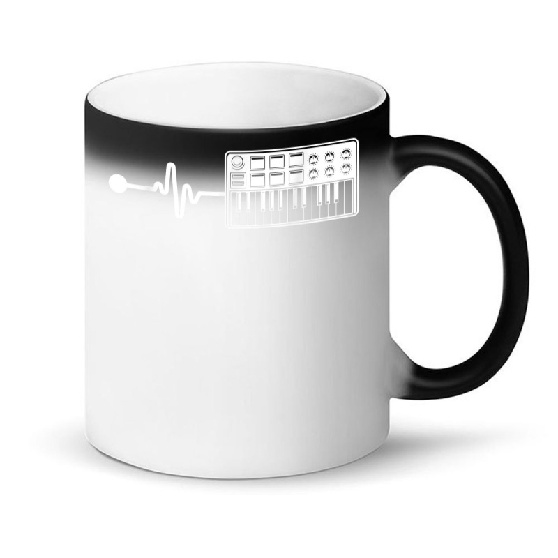 Modular Synthesizer Techno Keyboard Heartbeat T Shirt Magic Mug | Artistshot