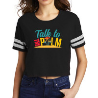 Talk To The Palm Trees Tropical Island Lovers Scorecard Crop Tee | Artistshot