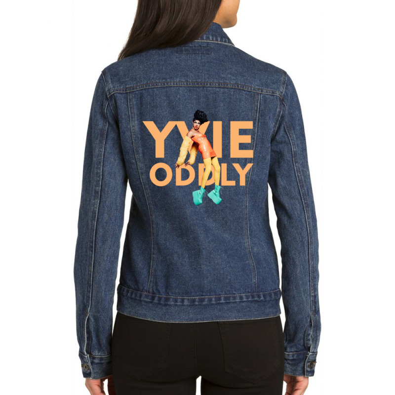 Incredible Yvie Oddly Design Ladies Denim Jacket by CathyCooney | Artistshot