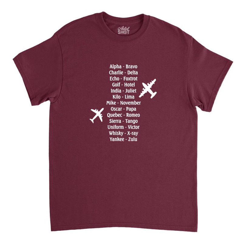 Pilot Phonetic Alphabet Merch Classic T-shirt | Artistshot