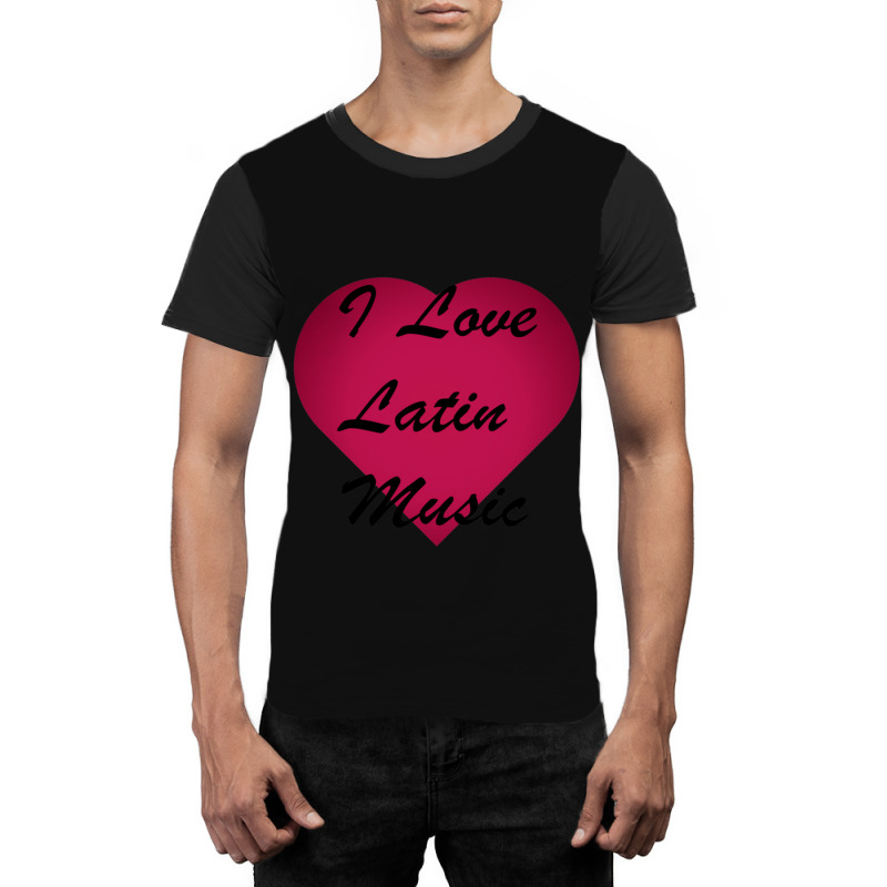 I Love Latin Music Stickers Graphic T-shirt by CharlesZacharias | Artistshot