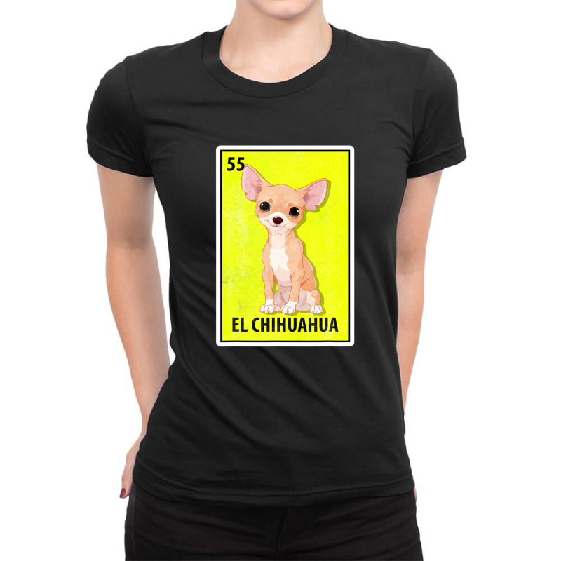 El Chihuahua Mexican Parody Lottery Ladies Fitted T-Shirt by fasolaywes | Artistshot