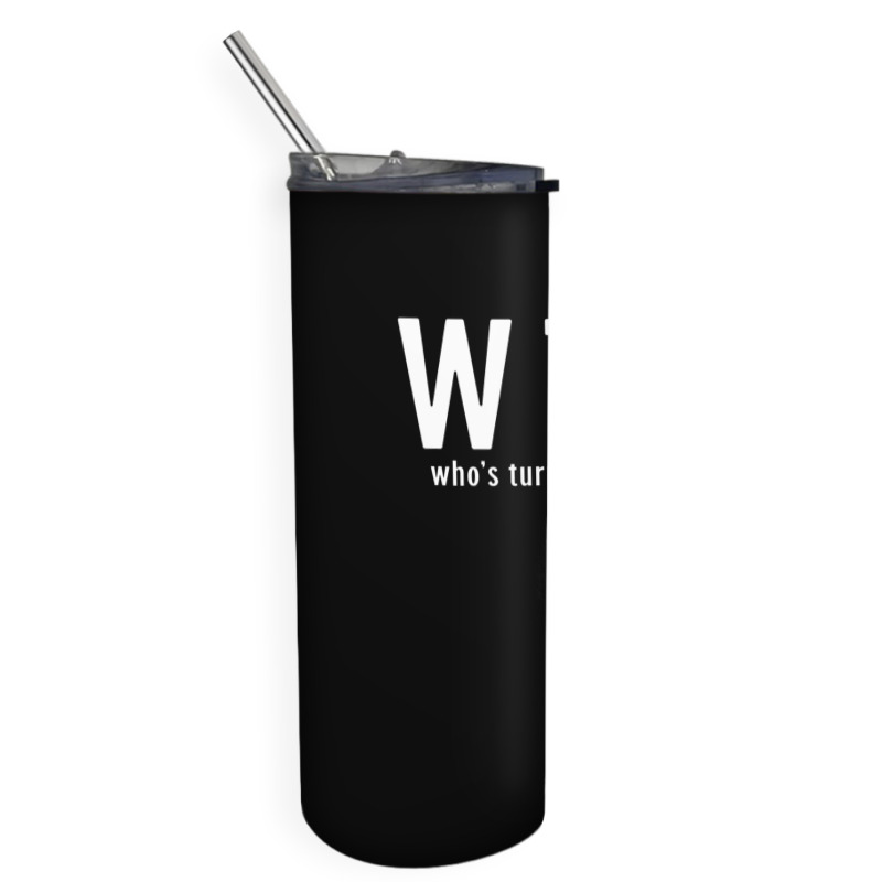 Wtf Who Turning Fifty 50 Years Old Funny 50th Birthday Skinny Tumbler | Artistshot